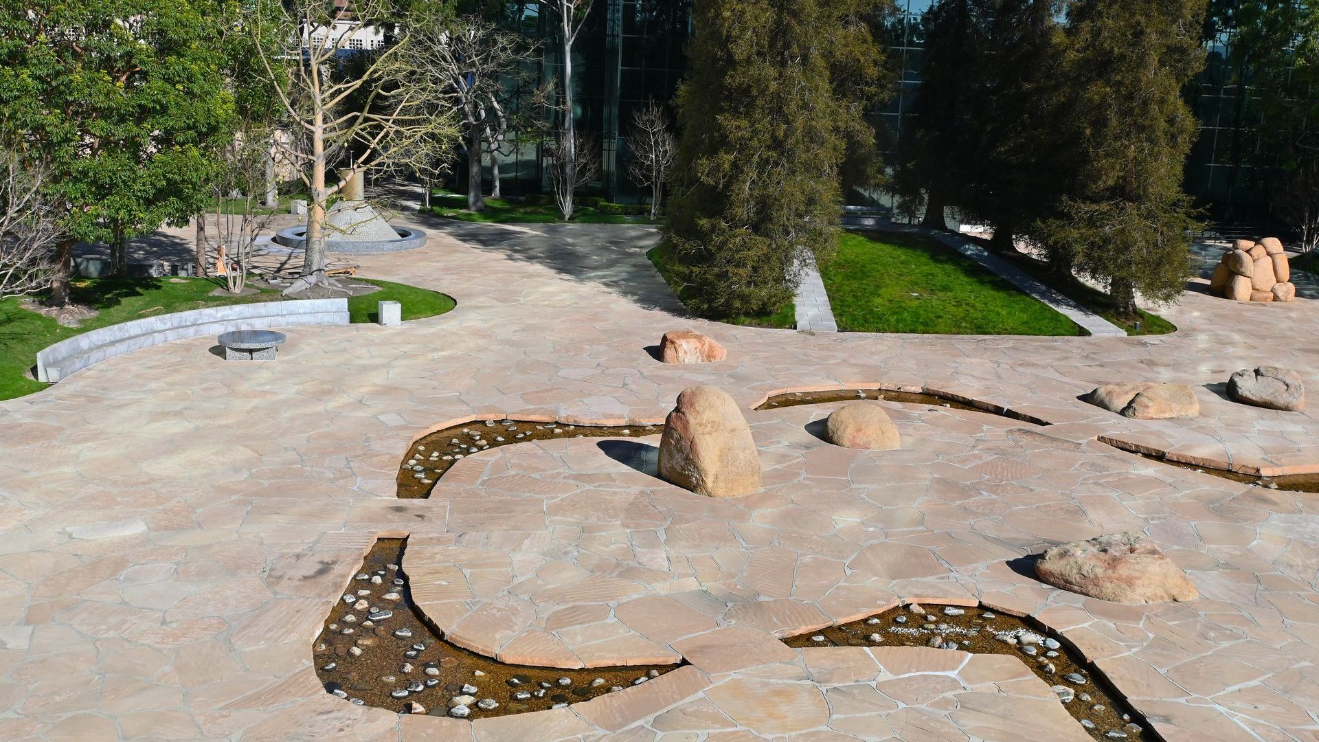 Noguchi Garden water feature