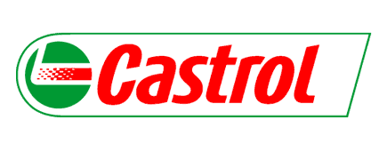 Castrol logo with red wordmark and green circular emblem on a white background