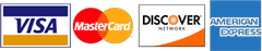 Visa, MasterCard, Discover Network, and American Express payment logos in a row.Silver and neon yellow sports car with oversized rear wing parked beside a white wall. | Pacific German