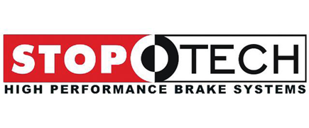 StopTech logo with red STOP and black TECH, “High Performance Brake Systems” tagline