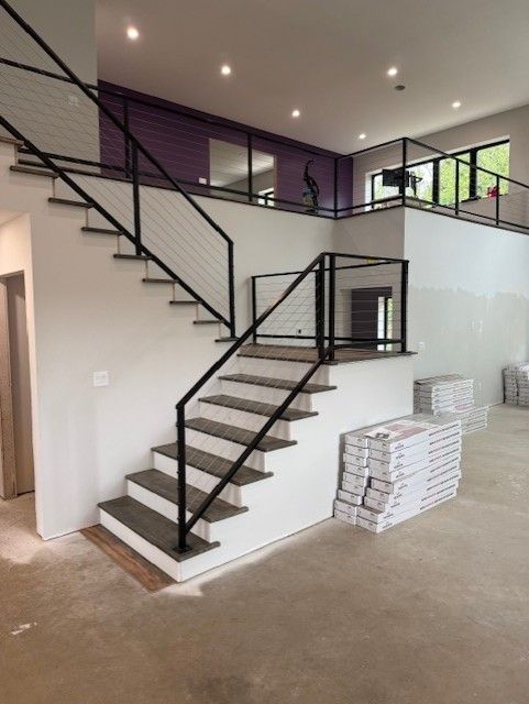 Custom Modern Interior Cable Railings In Waverly, IA