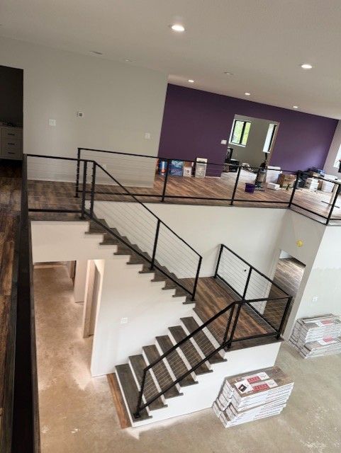 Custom Modern Interior Cable Railings In Waverly, IA