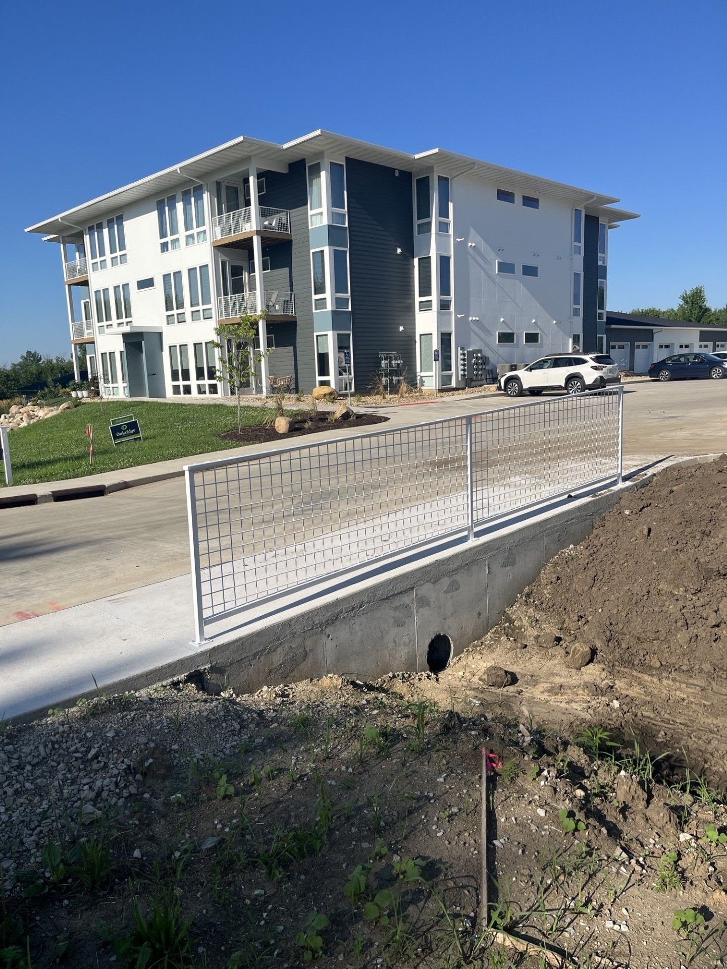 Custom Commercial Grid Pattern Railings In Cedar Falls, IA