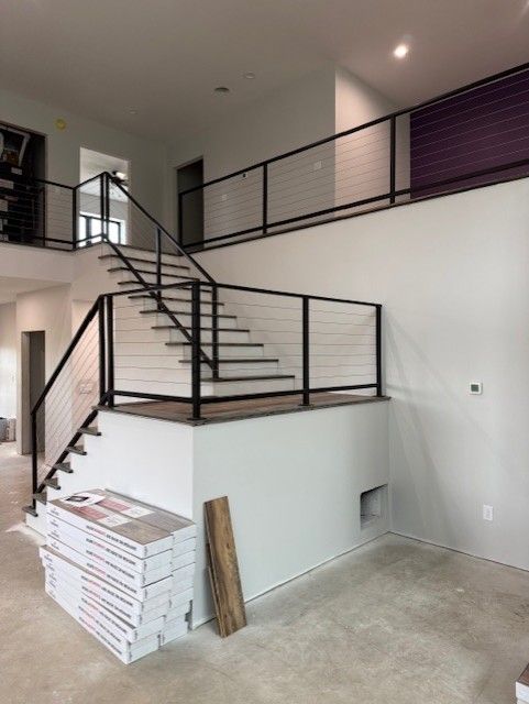 Custom Modern Interior Cable Railings In Waverly, IA