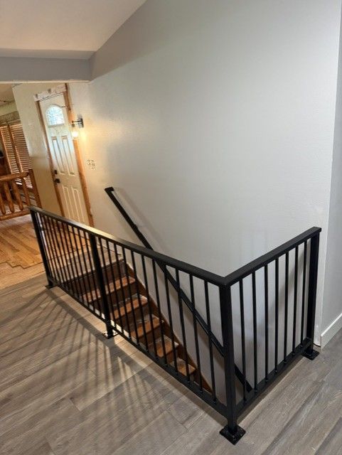 Custom Modern Interior Railing & Wall Rail In Toddville, IA