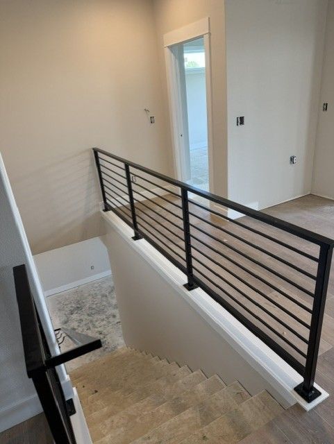 Custom Modern Interior Horizontal Railings & Wall Rails In North Liberty, IA