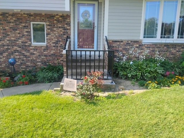 Custom Black Iron Handrail System Waverly IA