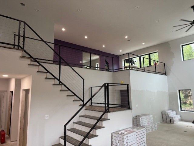 Custom Modern Interior Cable Railings In Waverly, IA