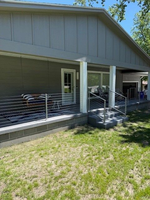 Custom Modern Exterior Cable Railings In Clear Lake, IA