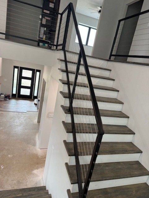 Custom Modern Interior Cable Railings In Waverly, IA