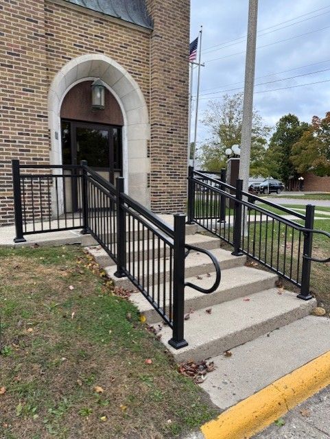 Aluminum Ultralox Railings With ADA Compliant Handrails Greene IA