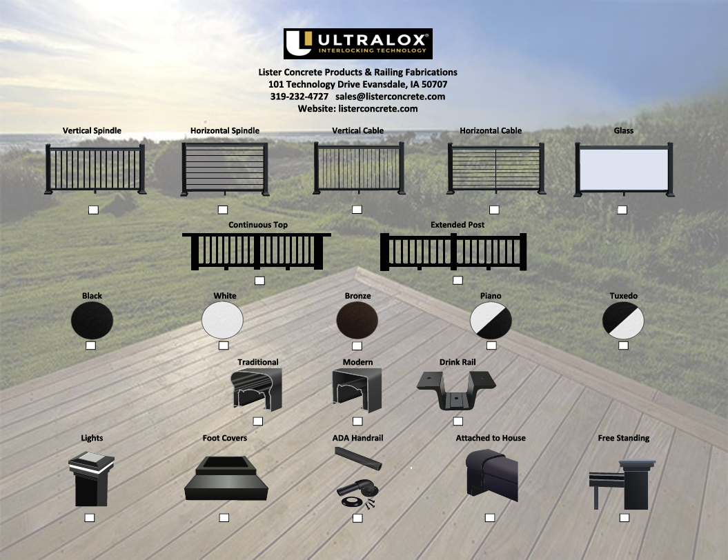 Ultralox Railings﻿ Evansdale IA
