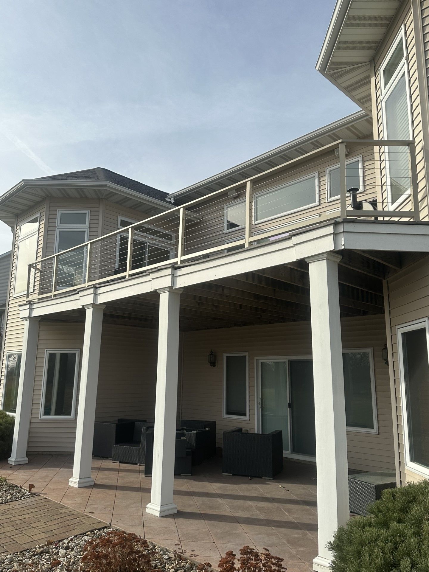 Minimalist Cable Railing Design Waverly IA