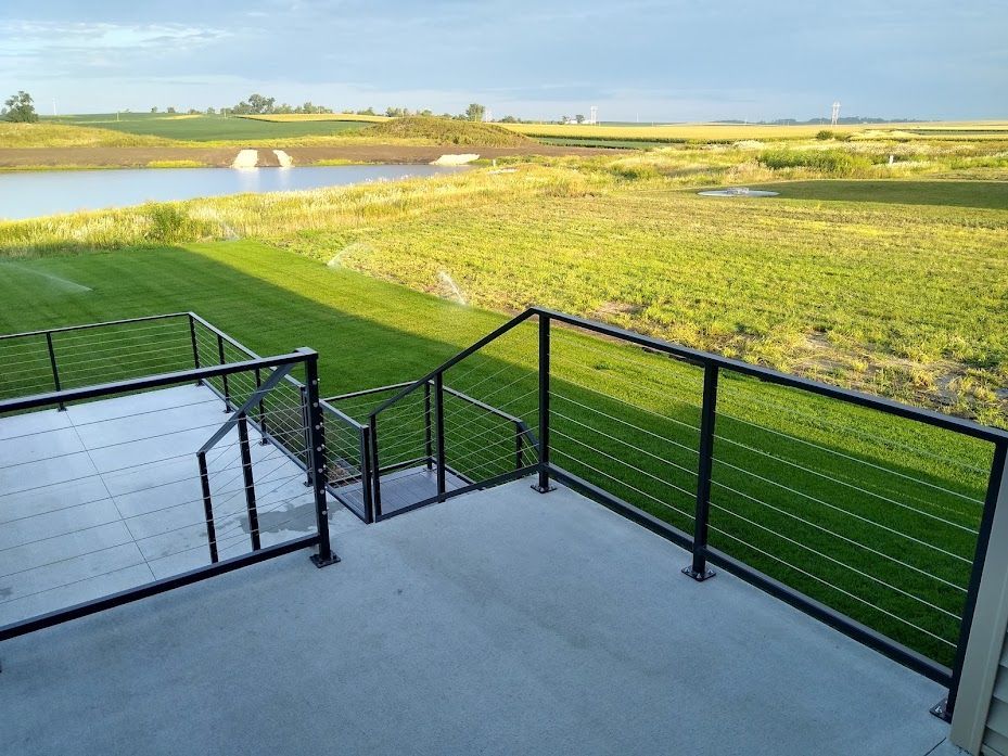 Black Frame Cable Railings Waverly IA