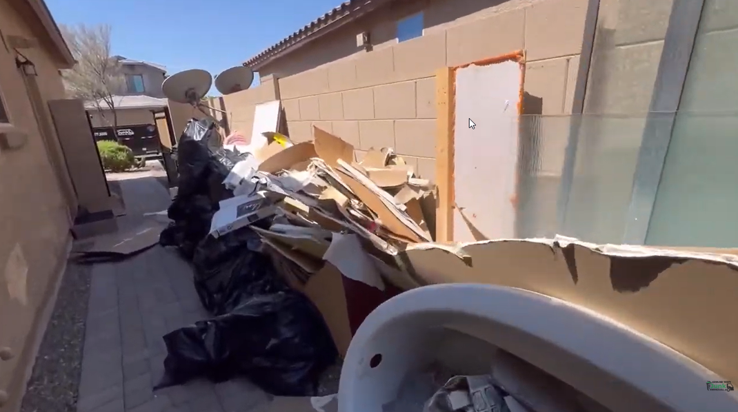Path full of junk