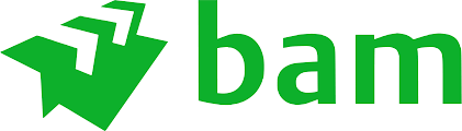 Green bam logo with a stylized arrow icon and lowercase text