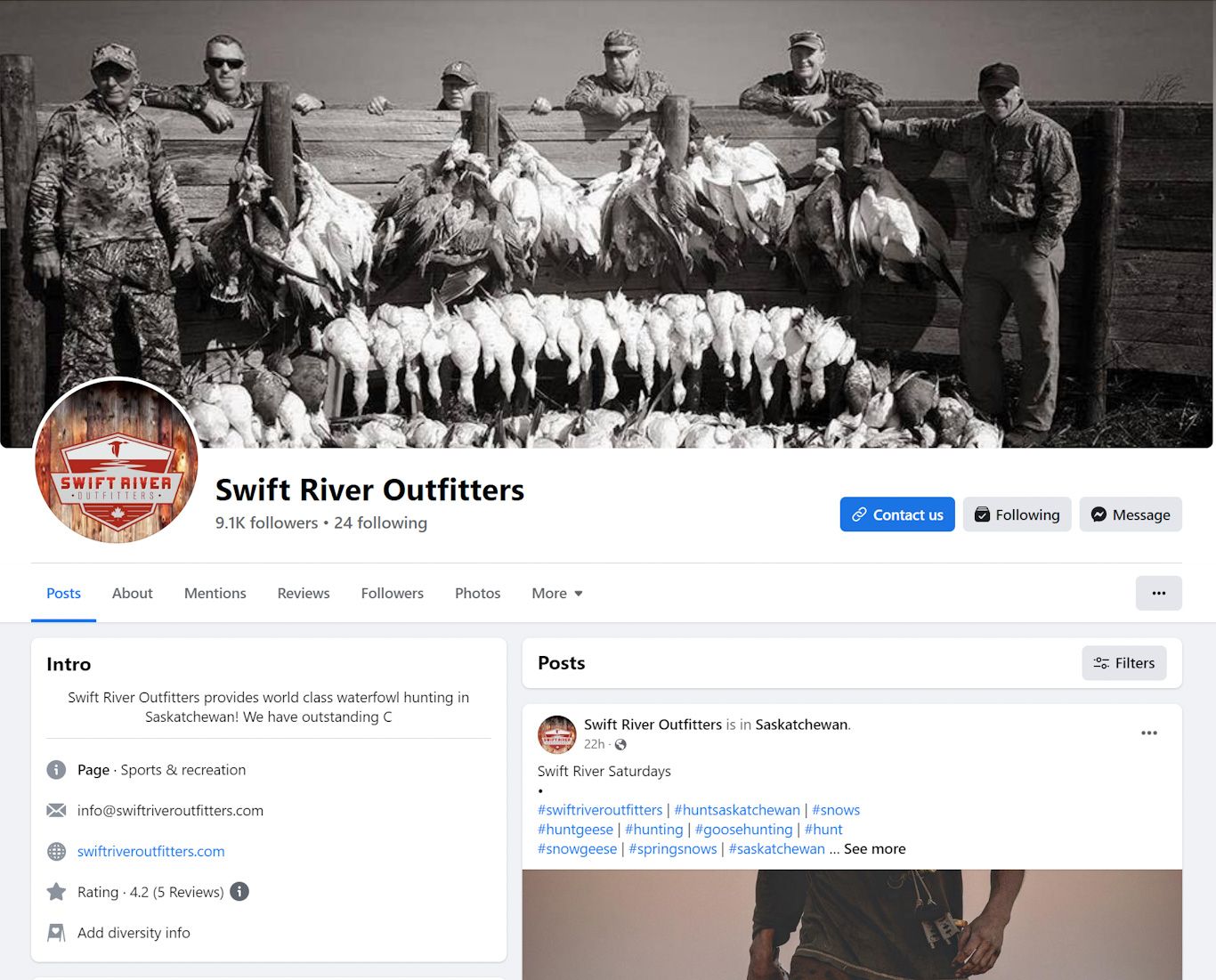 Hunting Outfitter Social Media Marketing Agency