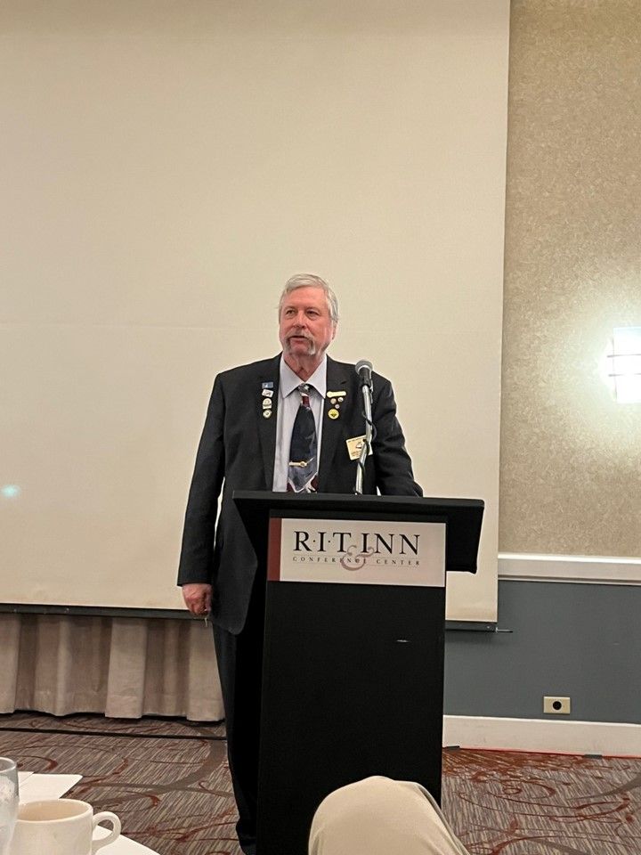 Man at a podium