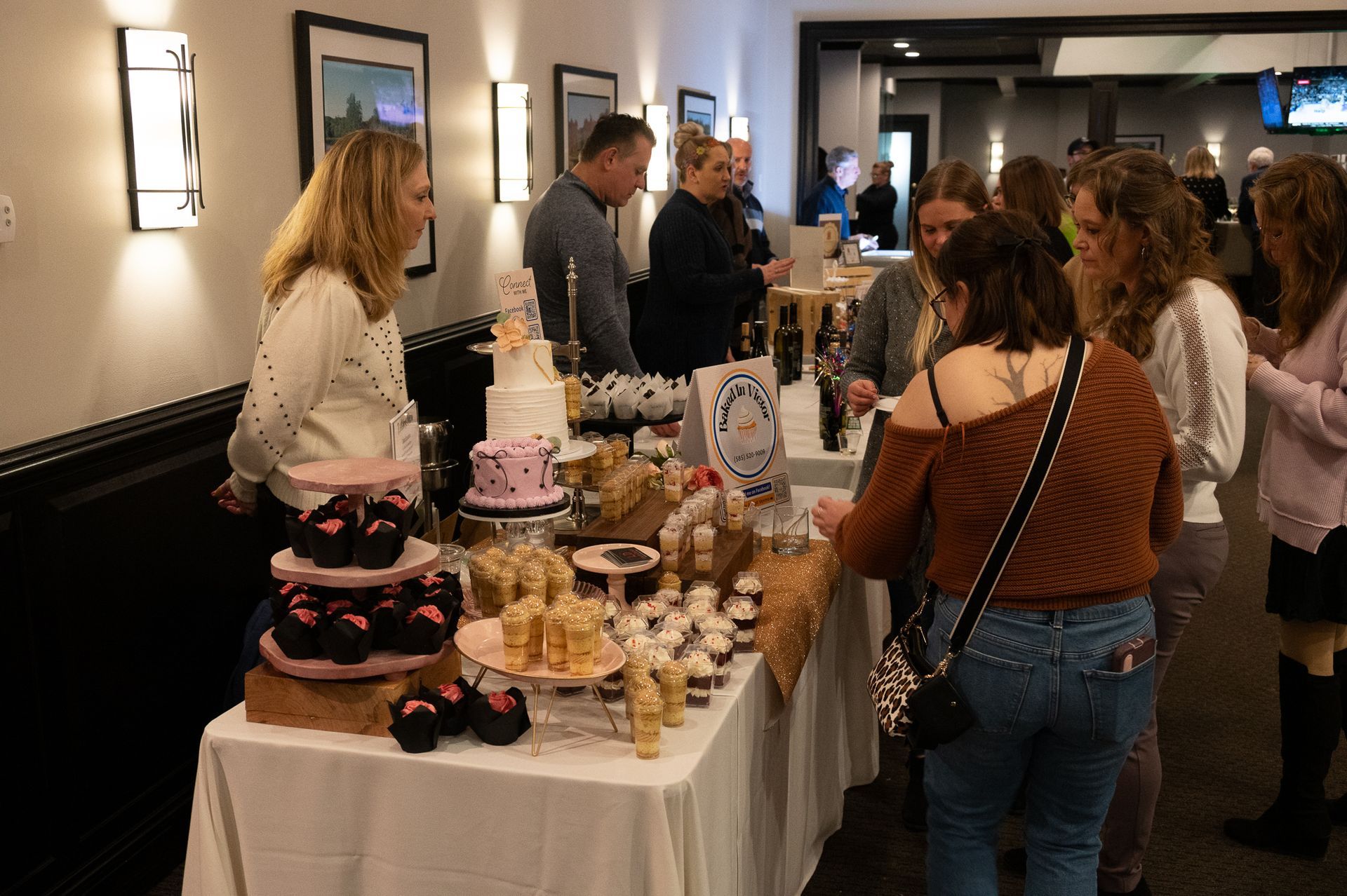Guests with Vendors at Great Taste event