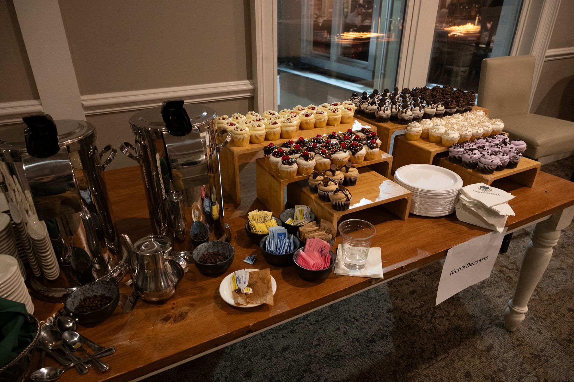 Coffee and Desserts table at Great Taste event