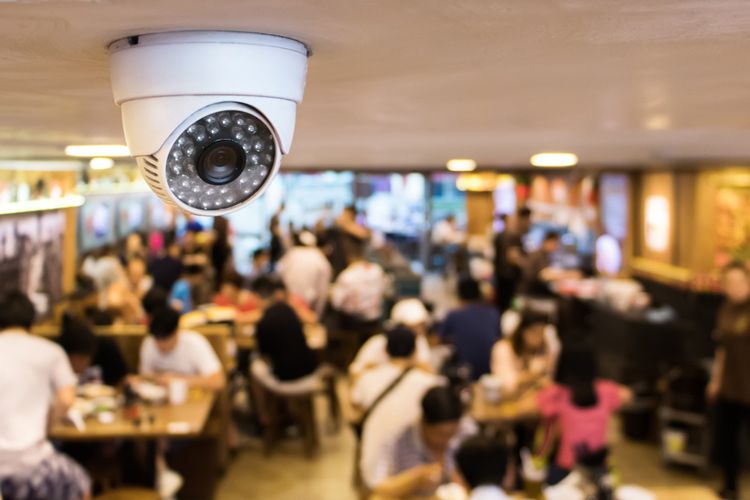 CCTV System Security inside of Restaurant