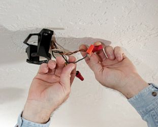 Electrician Fan Assembly in the Ceiling — Electrician in Tamworth, NSW
