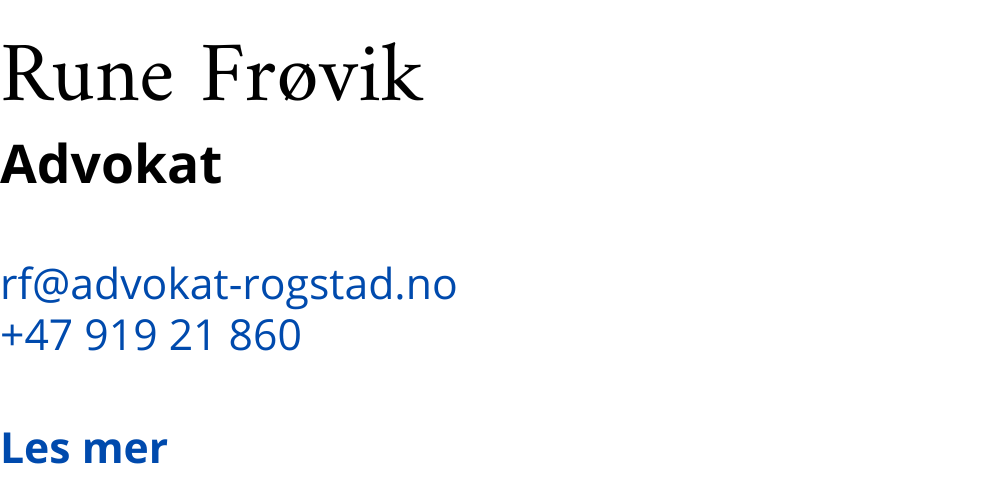 Medarbeidere | Advokatfirmaet Rogstad