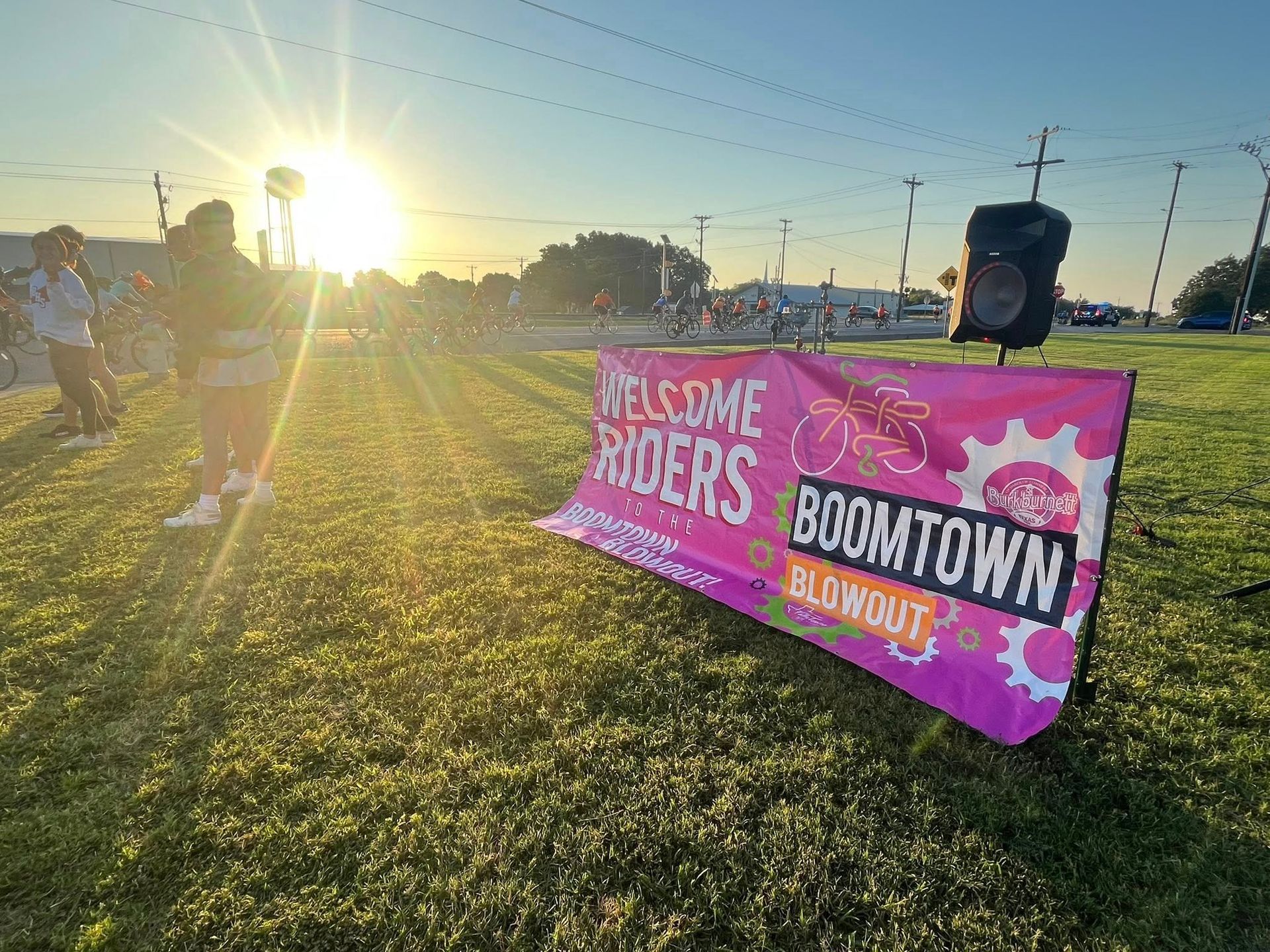 Banner reading