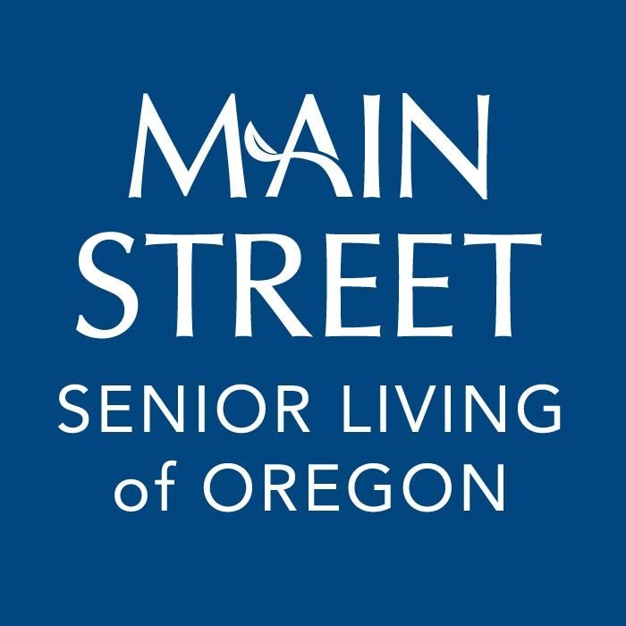 The logo for main street senior living of oregon