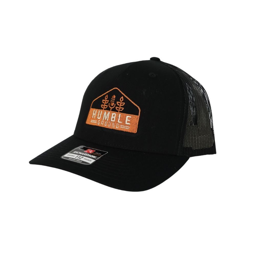 Humble Ground Black Embroidered Hat