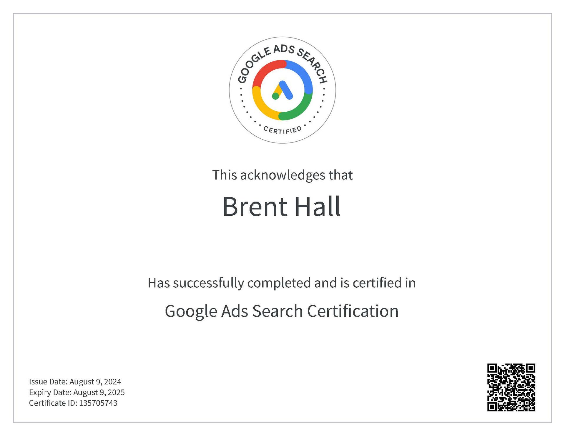 Google Search Ads Accreditation