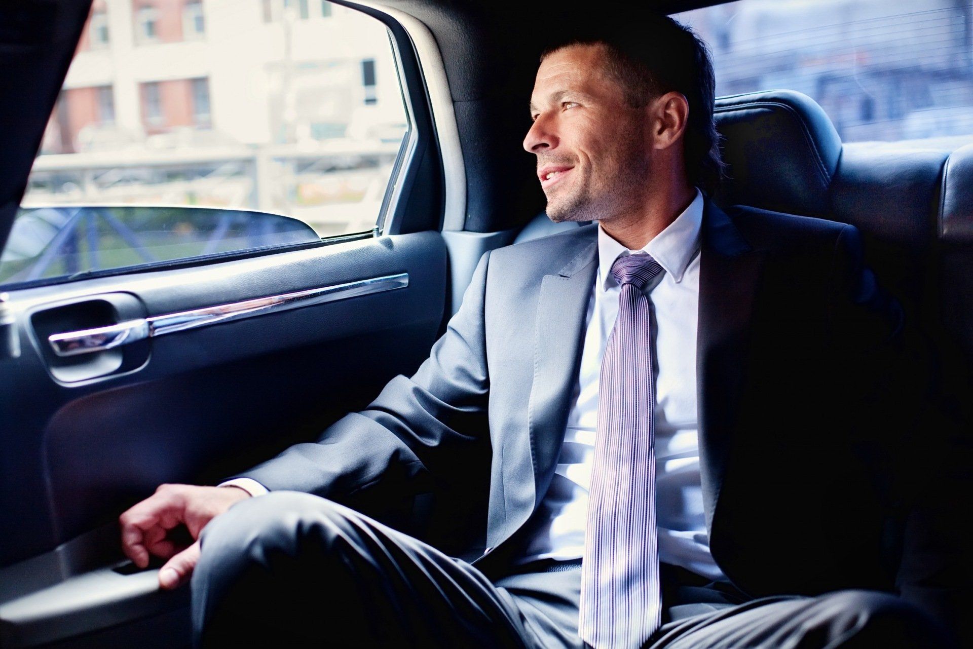 a corporate executive travelling