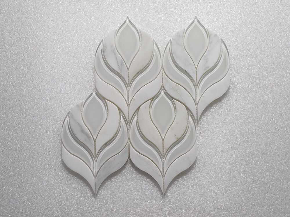Botanica Arabescato P. & White Glass Clear 10.25