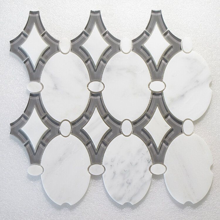Antique Arabescato P. & Grey Glass Clear 11.50