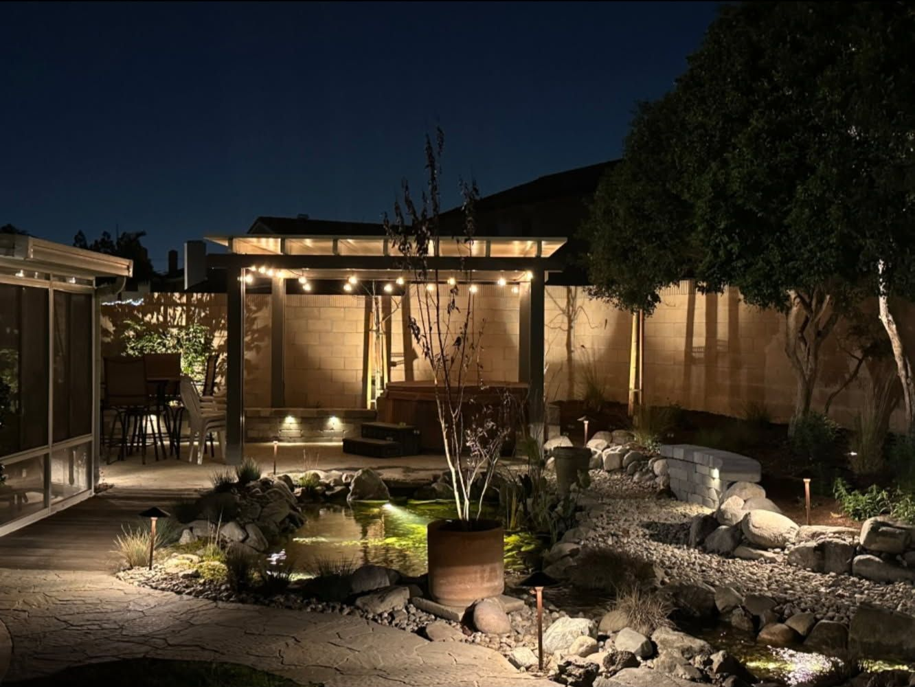 Be the Light Outdoor Lighting professional landscape lighting in Corona, CA