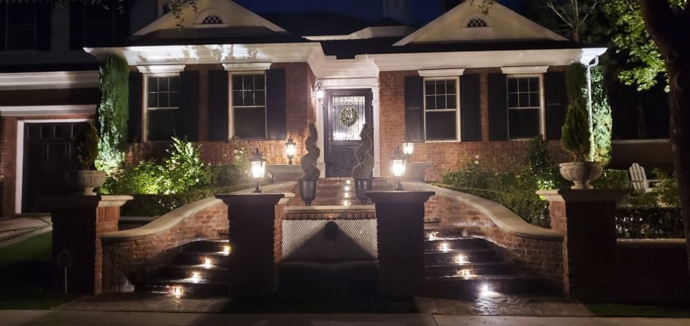 Be the Light Outdoor Lighting RGBW outdoor lighting installation in Orange County, CA