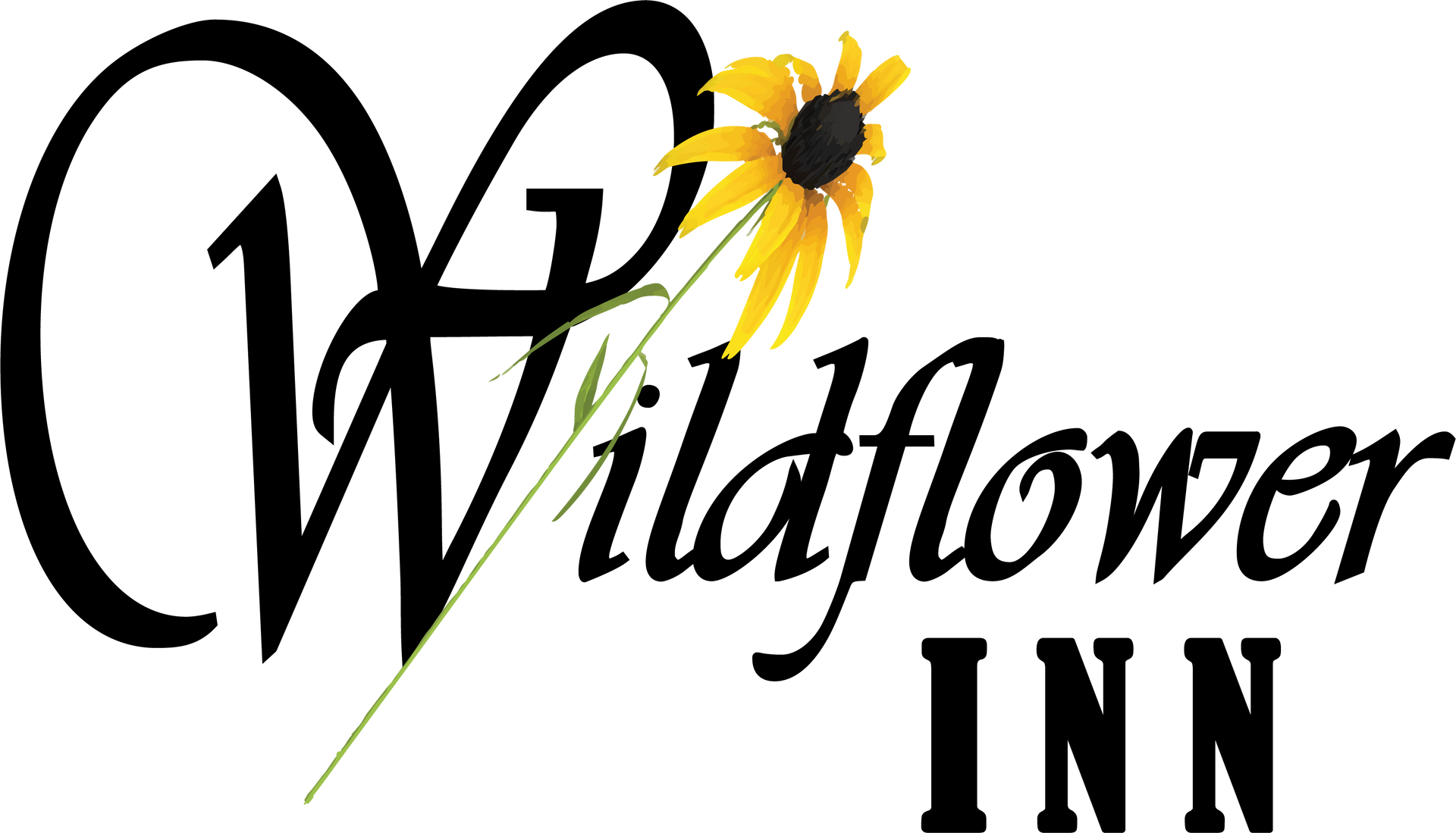 Wildflower Inn logo: Black script 