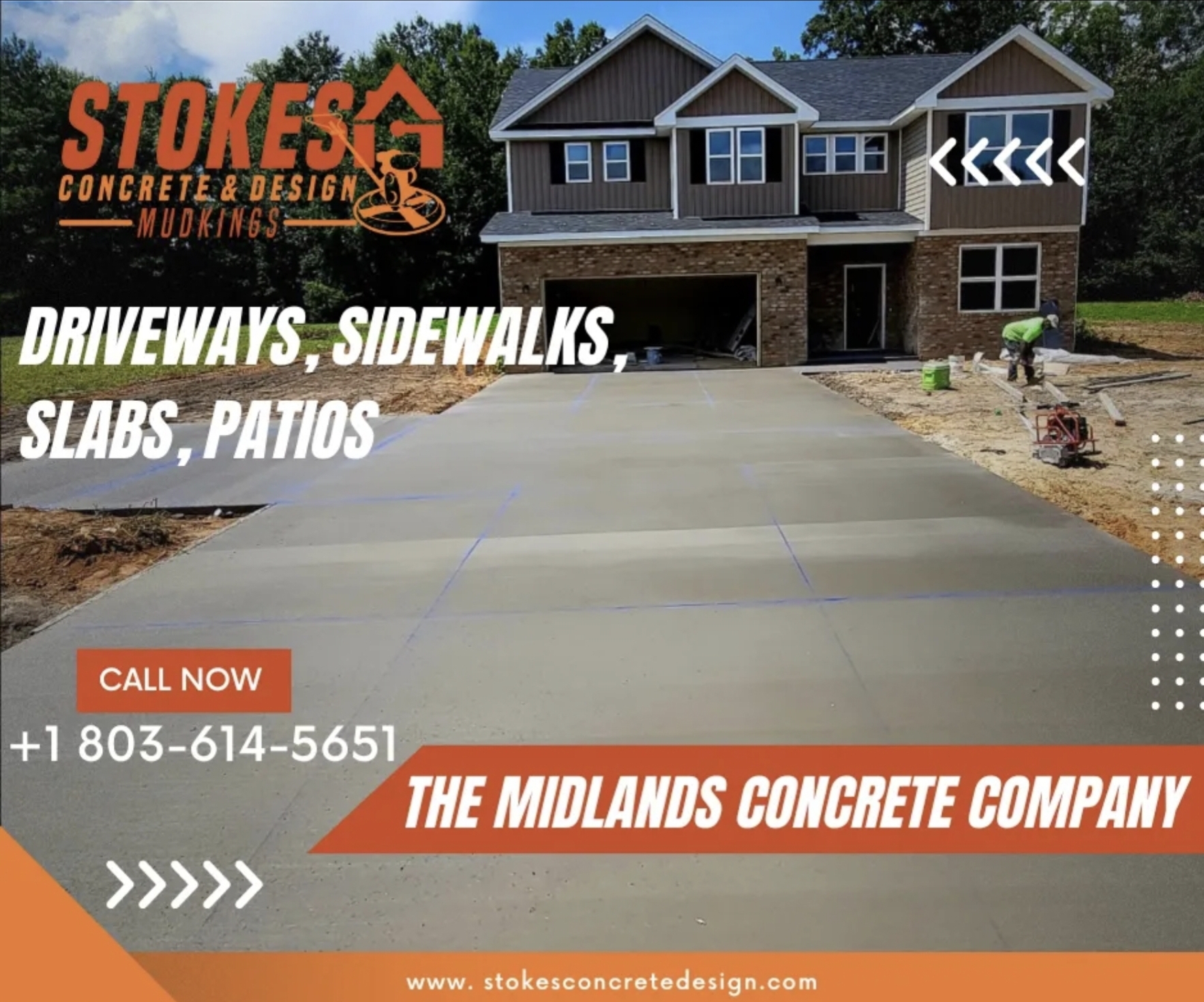 Concrete Contractors Orangeburg, Pelion & Gaston, SC Stokes