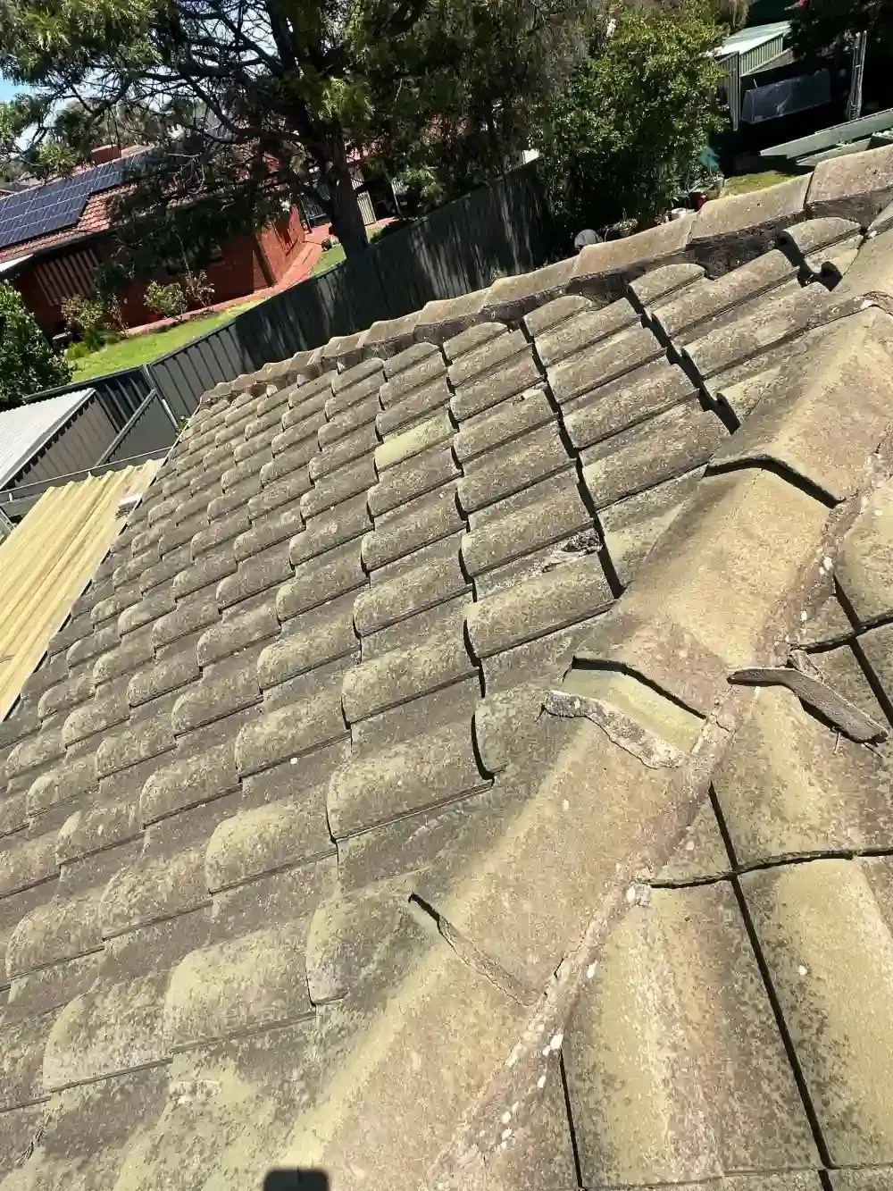roof restoration before