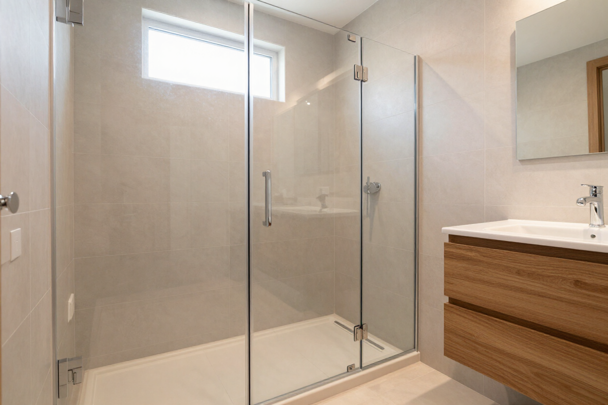 Finished bathroom showing craftsmanship during warranty period