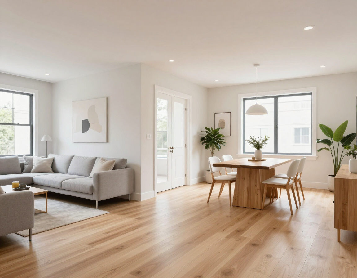 Whole-home remodeling open plan living space