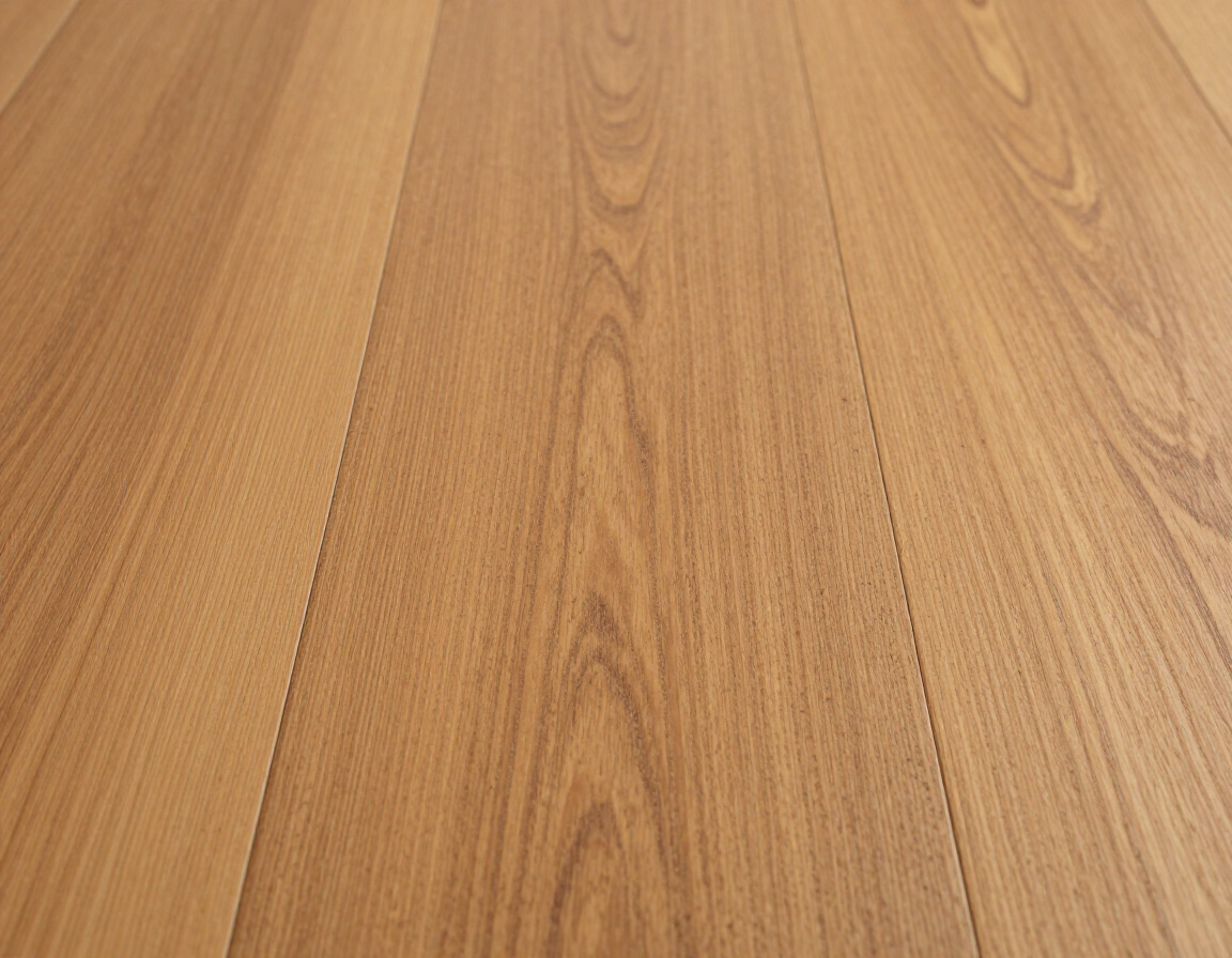 Solid red oak strip flooring with warm honey tone and visible grain