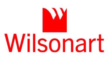 The wilsonart logo has a red crown on it.