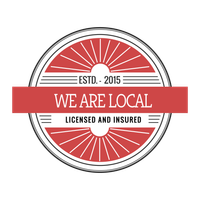 A logo that says we are local licensed and insured