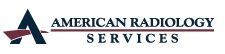 American Radiology Services logo with blue and maroon emblem and text on a white background