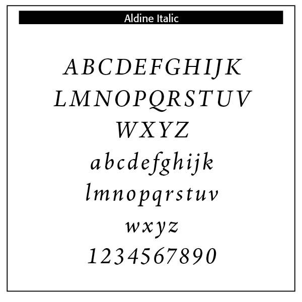 Italics