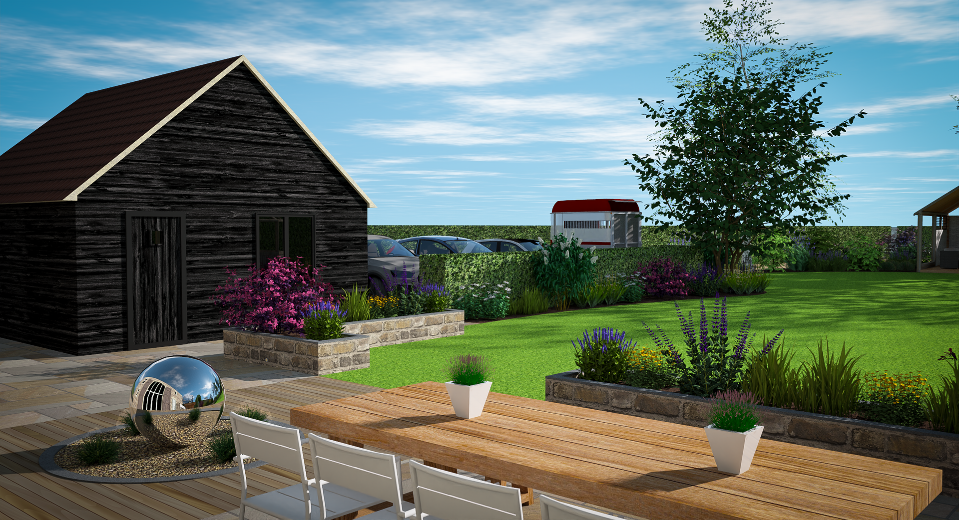 3D CAD Garden Design By Precision Landscape