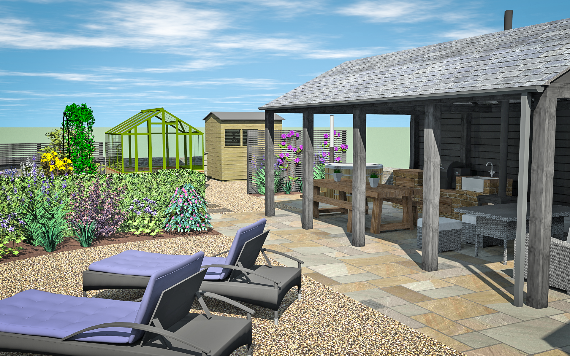 3D CAD Garden Design By Precision Landscape