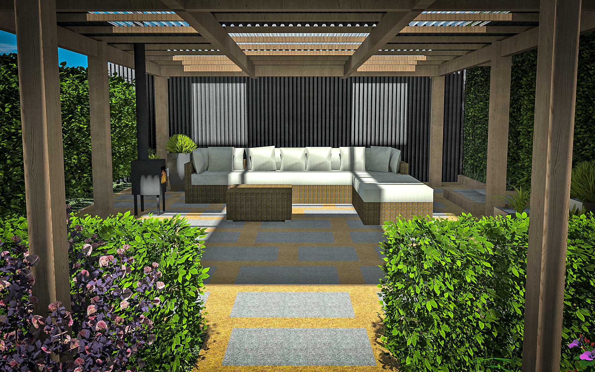 3D CAD Garden Design By Precision Landscape