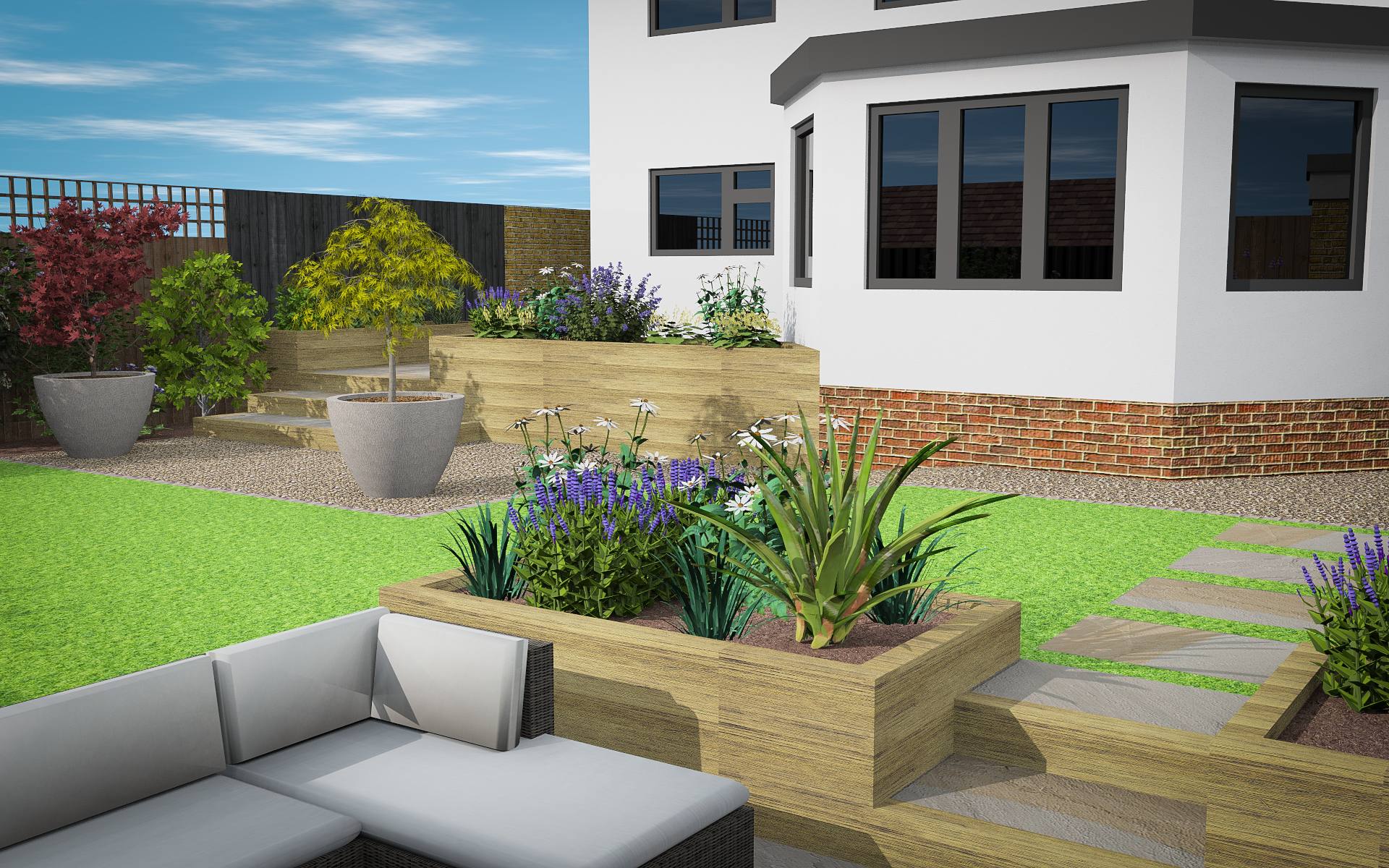 3D CAD Garden Design By Precision Landscape
